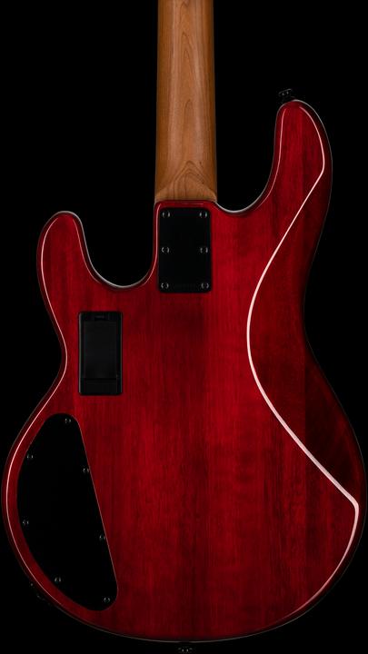 Actual product image Bassgitarre, StingRay RAY34HH Spalted Maple, Blood Orange Burst (Electric guitar)