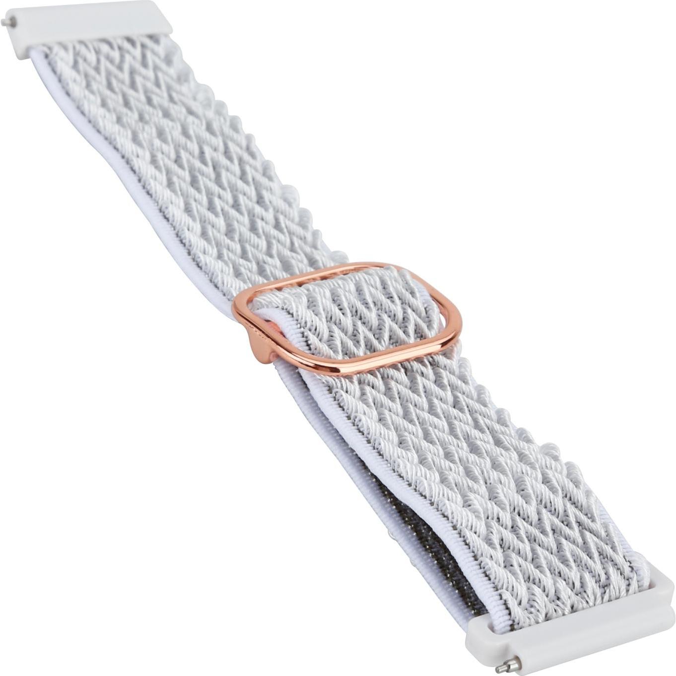 Cadorabo Armband für Samsung Galaxy Gear (22 mm, Nylon), Uhrenarmband, Weiss