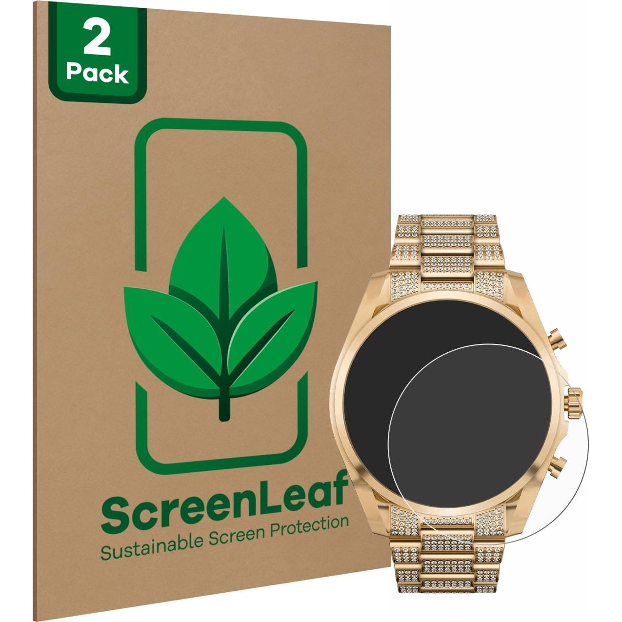 ScreenLeaf Schutzfolie nachhaltiger Displayschutz Displayschutzfolie Folie Klar Transparent, Smartwatch Schutzfolie, Tra...