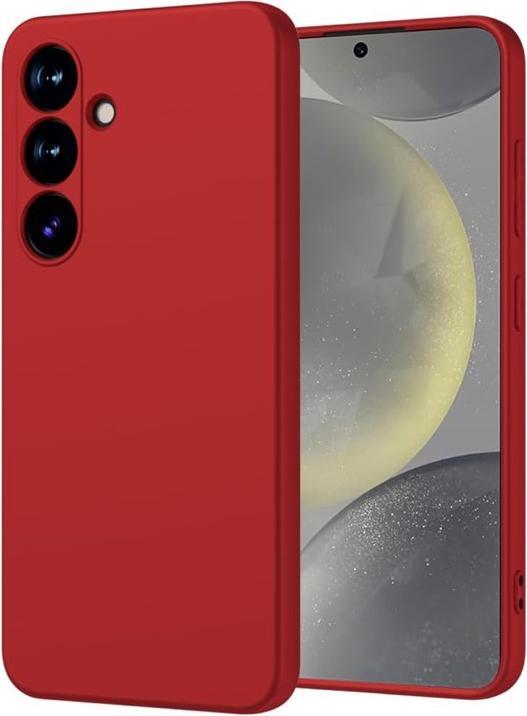 Immagine prodotto X-Level Samsung Galaxy S25 Plus - Custodia posteriore sottile, in silicone, rossa (Samsung Galaxy S25+)