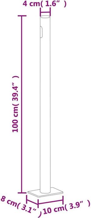 Produktbild vidaXL Seitenmarkise (3 m)