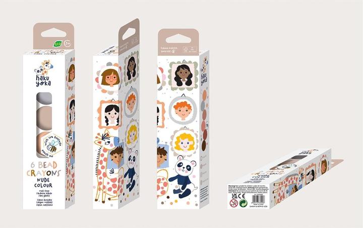 Actual product image Magni Play mould wax crayons balls nude (6 x)