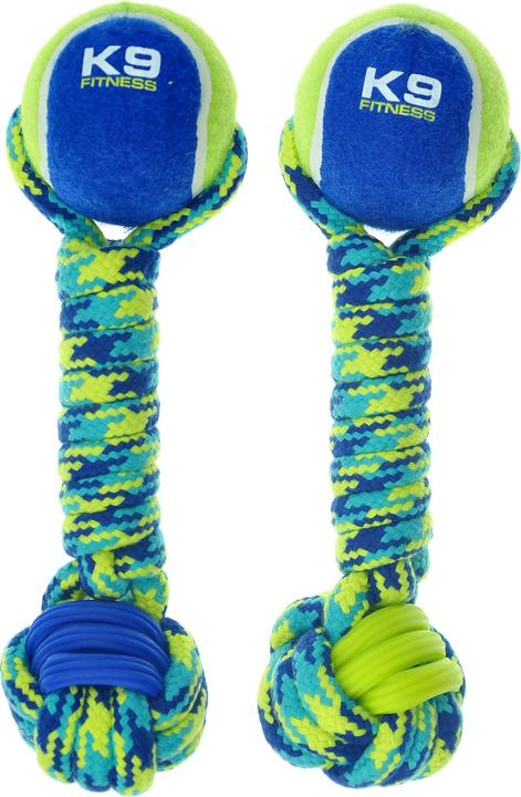 Produktbild Zeus Hundespielzeug K9 Fitness Rope & TPR Tennis Dumbbell (Ballspielzeug Hund)