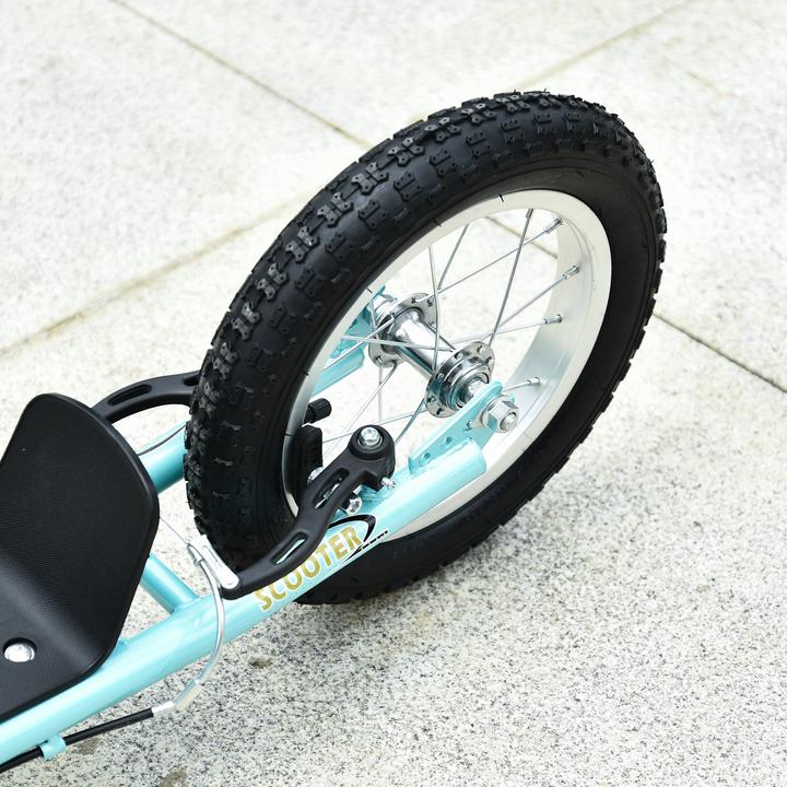 Actual product image Homcom Kinderscooter Stahl, Aluminium Hellblau
