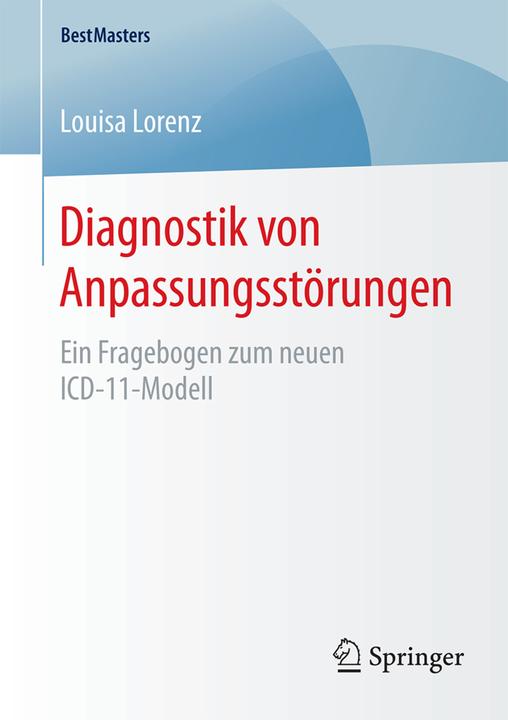 Produktbild Diagnostik von Anpassungsstörungen (Deutsch, Louisa Lorenz, 2016)