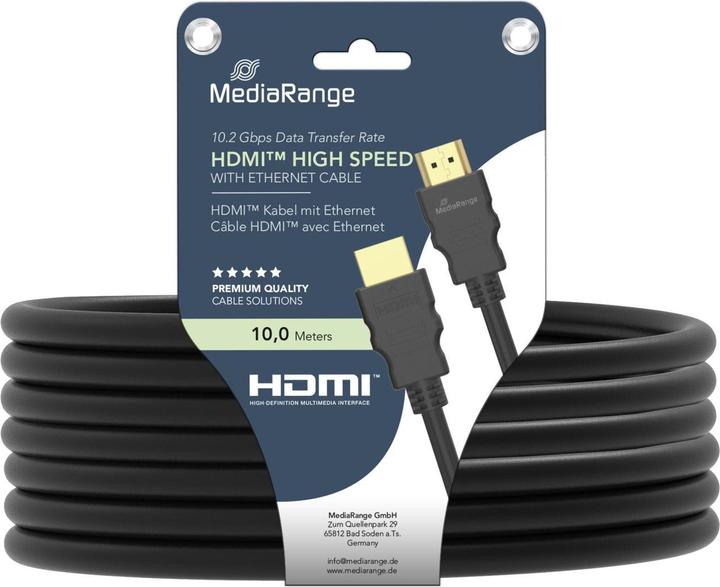 Image du produit MediaRange HDMI (type A) — HDMI (type A) (10 m)