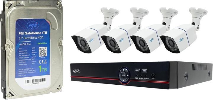 Actual product image PNI Ultra HD 5MP Outdoor Security Camera Kit with 360° PTZ and 1TB Hard Drive (2560 x 1440 Pixels)