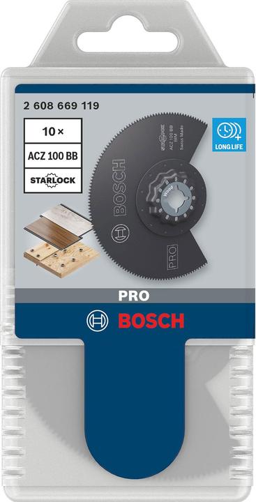 Produktbild Bosch Professional Zubehör PRO ACZ 100 BB Blatt für Multifunktionswerkzeuge, 100 mm