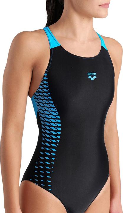 Actual product image Arena WOMEN "S OPENINGS SWIMSUI BLACK-TURQUOISE Size: 42 (42)