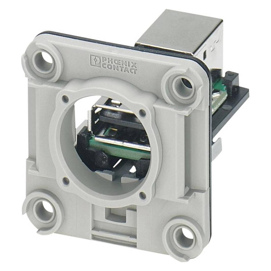 Phoenix Contact Anbaurahmen-Set CUC-V06-F1PGY-UBA/UBBB, Elektronikkabel + Stecker, Grau