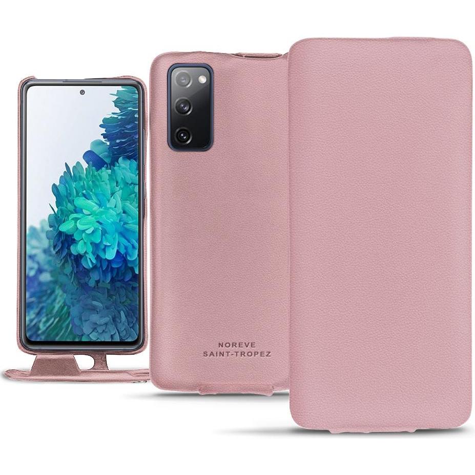 Thumbnail - Noreve Lederschutzhülle vertikal (Samsung Galaxy S20 FE), Smartphone Hülle, Rosa