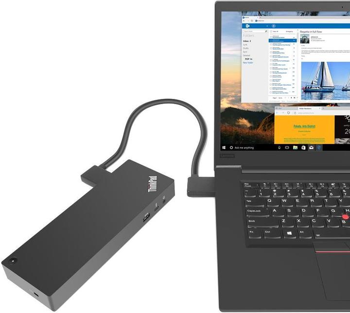 Actual product image Lenovo 40AN0170CH ThinkPad Thunderbolt 3 Dock (USB-A, Thunderbolt, 1 portion)