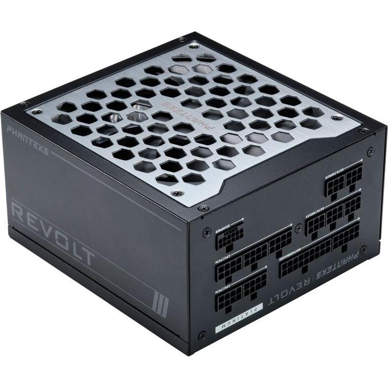 Thumbnail - Phanteks Revolt 1000W Platinum, ATX 3.0, PCIe 5.0, vollmodular - 1000 Watt, schwarz (1000 W), PC Netzteil, Schwarz