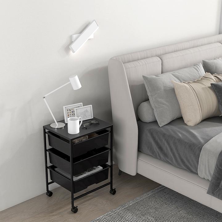 Image du produit Homcom Rollwagen Stahl, Kunststoff Schwarz