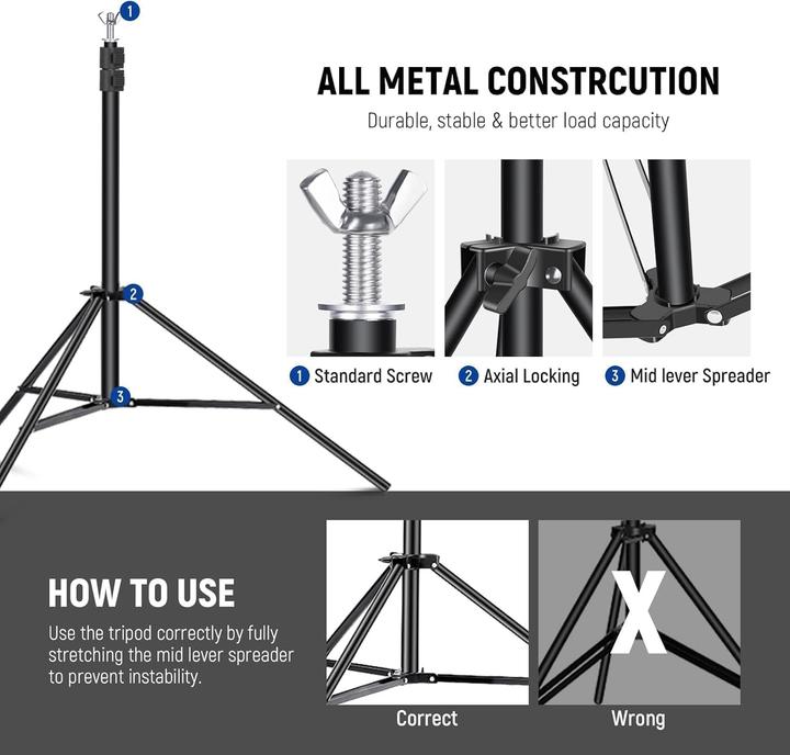 Image du produit Neewer Système de support pour studio photo (300 cm, 210 cm)
