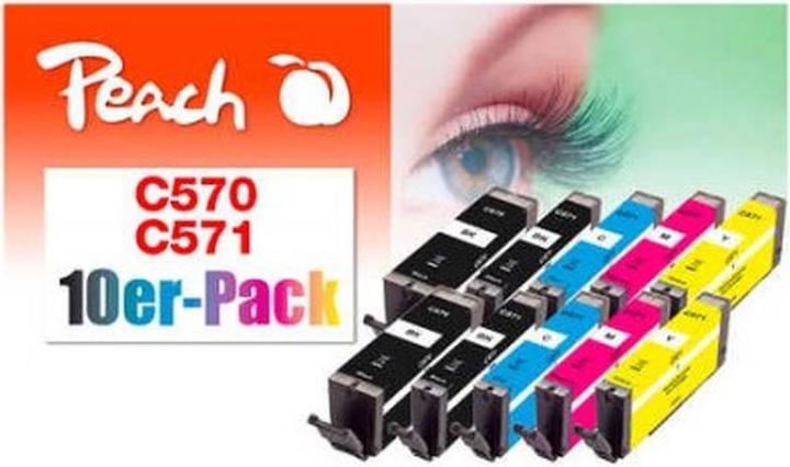 Immagine prodotto Peach IGP-570, CLI-571 confezione da 10 pz. (M, C, Y)
