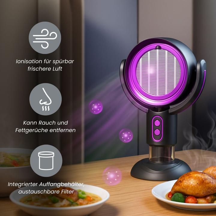 Produktbild Hermex Luftreiniger für den Tisch USB-Rauchabzug Rauchfilter Ölfilter