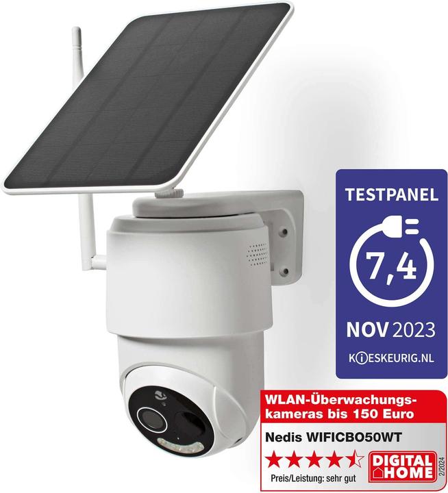Produktbild Nedis SmartLife Aussenkamera | Wi-Fi | Full HD 1080p | Pan tilt | IP65 | Max. Batterie-Lebensdauer: 5 (1920 x 1080 Pixels)