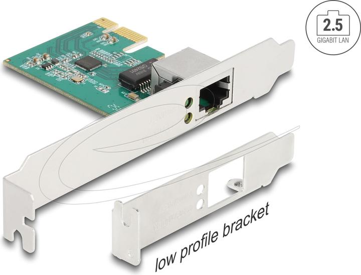 Produktbild Delock PCI Express x1 Karte zu 1 x RJ45 2,5 Gigabit LAN RTL8125 (PCI-E x1)