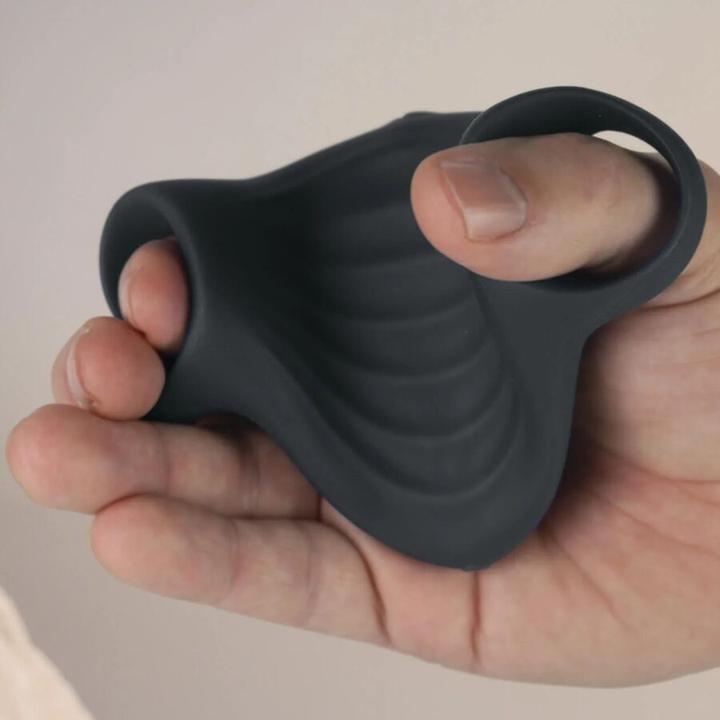 Produktbild Rocks-Off - Palm Schwarzer Flexibler Vibrator-Masturbator