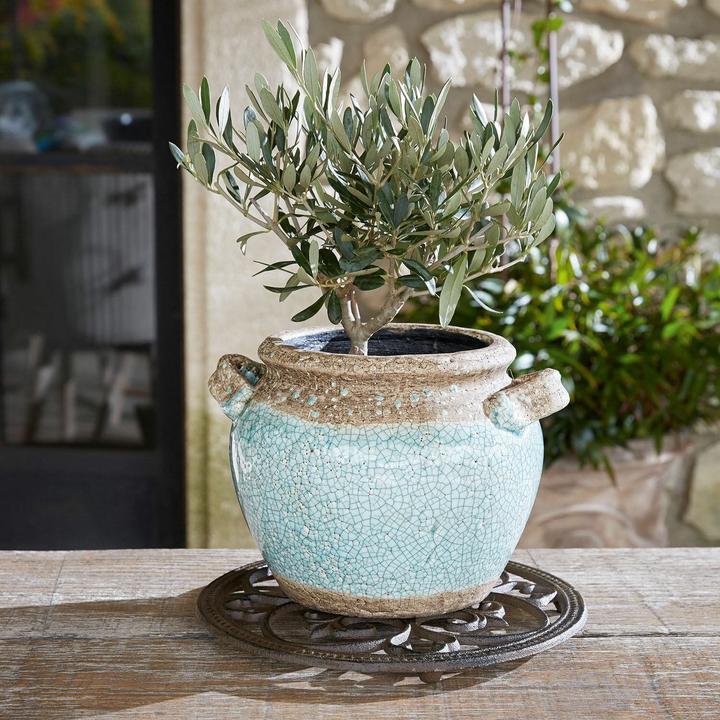 Produktbild Loberon Übertopf Elisa blau (22.50 cm)