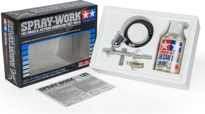 Actual product image Tamiya SW Airbrush Set HG Single/180DLD