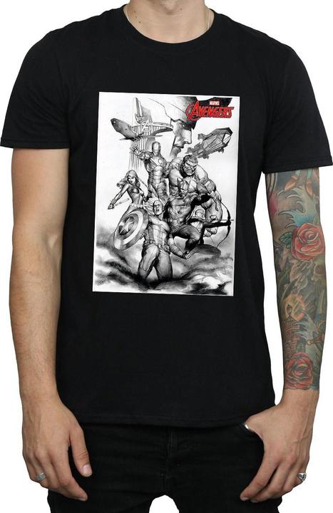 Produktbild Avengers Assemble Team Sketch TShirt (M)