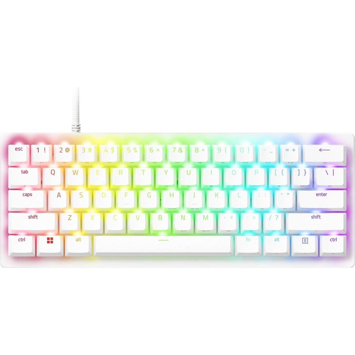 Razer Huntsman V3 Pro Mini (US, Kabelgebunden), Tastatur, Weiss