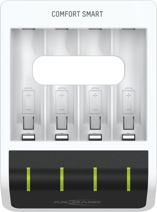 Productafbeelding Ansmann Comfort Slimme Lader (1 Pcs., AAA, AA, 800 mAh, Oplaadbare batterijen + lader)