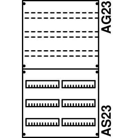 Thumbnail - Striebel & John, Verteilerschrank Zubehör, STR 2V23KA Verteilerfeld