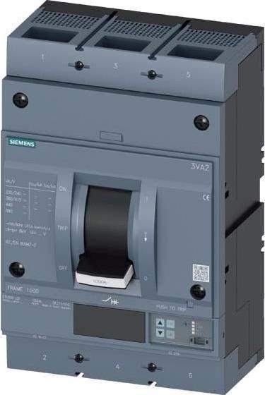 Immagine prodotto Siemens Interruttore automatico 1000A 3p 400-1000A/In 3VA2510-7JP32-0AA0