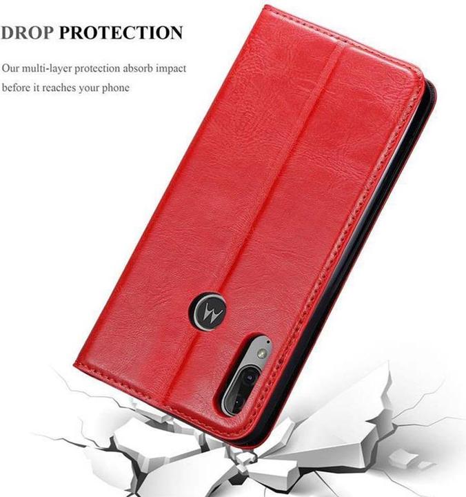 Produktbild Cadorabo Book Invisible Magnet Cover (Motorola Moto E6 Plus)