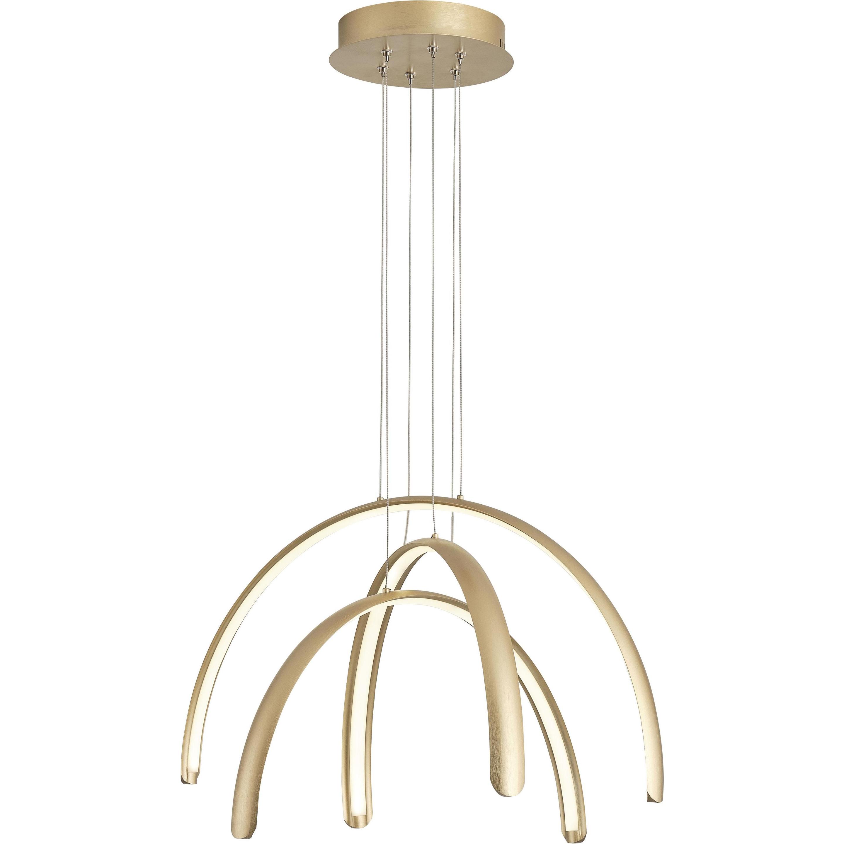 Domoletti Oro Lampada A Sospensione, Apparecchio A Sospensione Viokef Megan, 41 W, 3000 °K (2529 Lm)