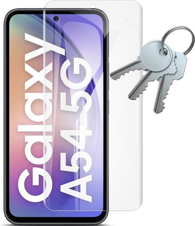 Actual product image Screenguard 100% Display Protection Film Samsung Galaxy A54 5G Crystal Clear (1 pcs., Samsung Galaxy A54 5G)