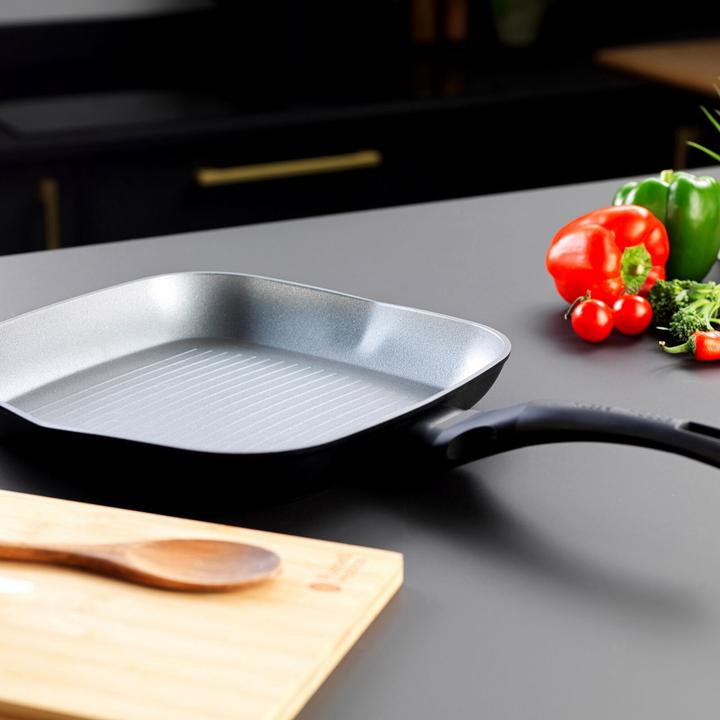 Image du produit Russell Hobbs RH01861EU7 Crystaltech tall griddle 28cm (28 cm, Poêle à grillades, Aluminium)
