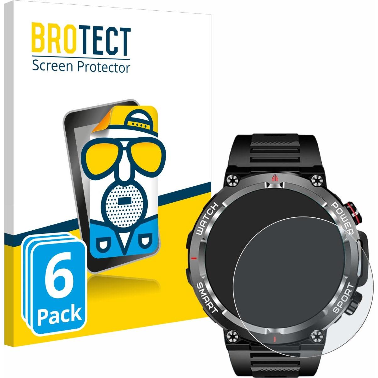 Thumbnail - BROTECT Entspiegelungsfolie Displayschutz Displayschutzfolie Folie Matt, Smartwatch Schutzfolie, Grau