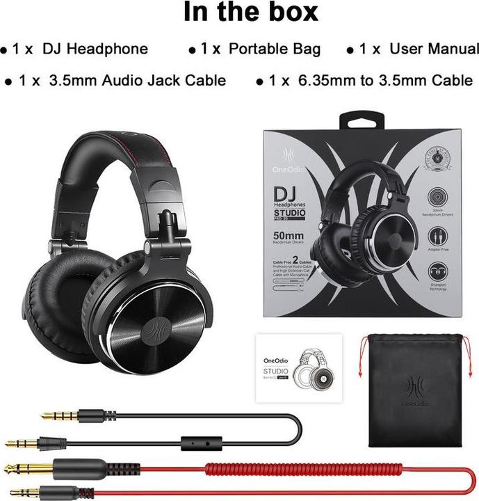 Produktbild OneOdio Pro 20 (Keine Geräuschunterdrückung, Kabelgebunden)