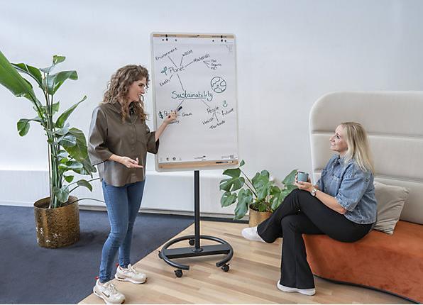 Produktbild Legamaster SKETCH INFINITE mobiles Flipchart Rundfuss