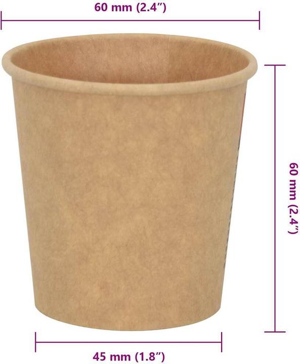 Produktbild vidaXL Pappbecher (1000x)