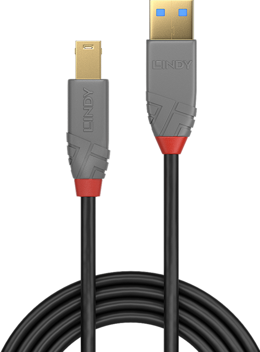 Productafbeelding Lindy USB/A-USB/B M-M (0.50 m, USB 3.0)