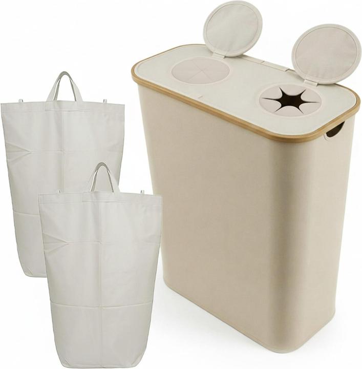 Produktbild Relaxdays Pfandflaschen-Sammelbehälter 2 Fächer (170 l)