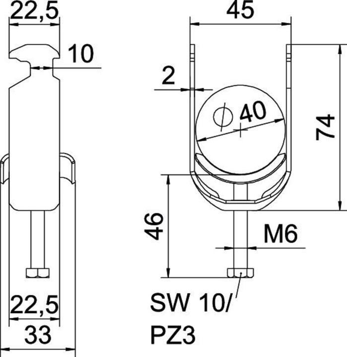 Actual product image OBO Bettermann OBO U-clamp