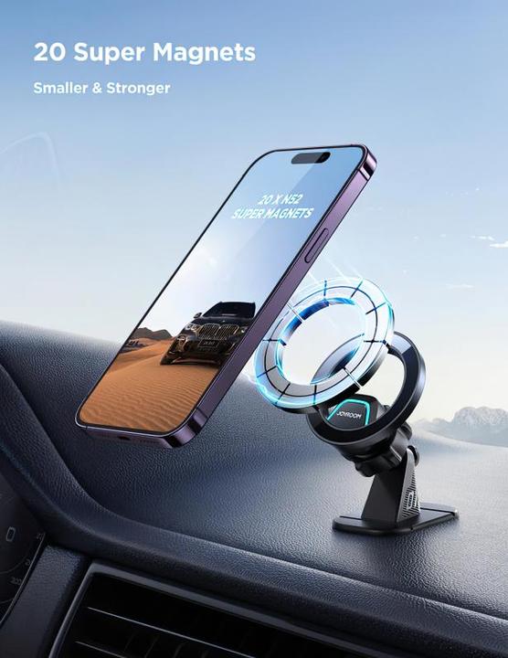 Actual product image Joyroom magnetic car holder for cockpit/dashboard black (JR-ZS376)