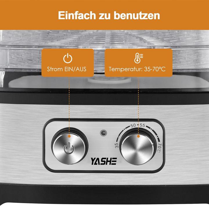 Image du produit Yashe GGJ-261A Dörrautomat mit 5 höhenverstellbaren Tabletts