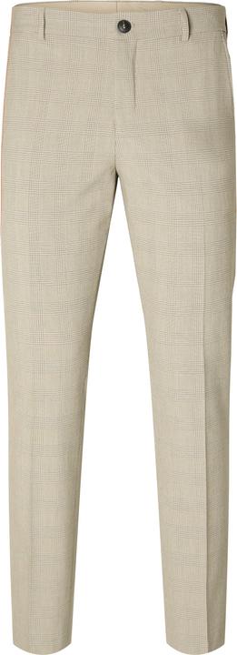 Actual product image Selected Slim fit checked suit trousers (56)