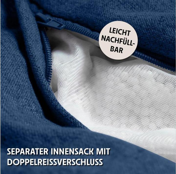 Produktbild Urbanara Sitzsack Basic-Comfort 315 l Polyester (PES), Blau