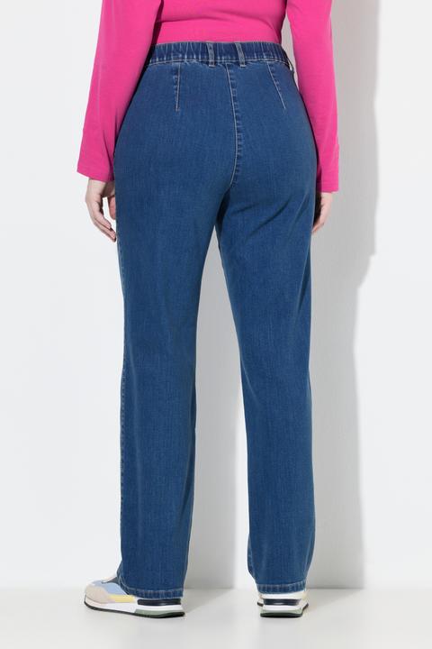 Immagine prodotto Ulla Popken Jeans modello Mony con taglio della gamba conico e tasche con zip (60)
