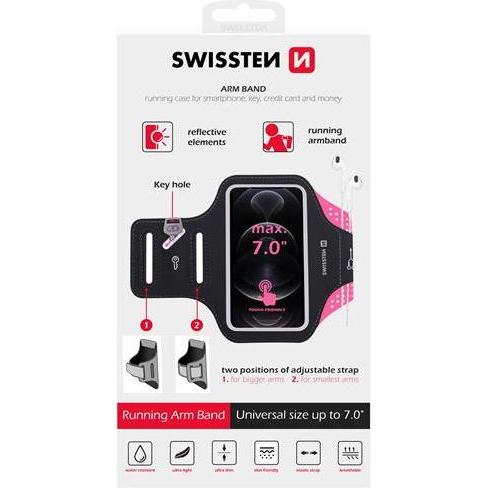Thumbnail - Swissten SV0155232010, Smartphone Sportarmband, Pink