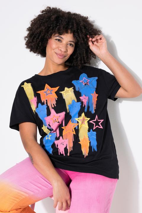 Produktbild Angel of Style T-Shirt, Boxy Fit, Sternen-Druck (52)