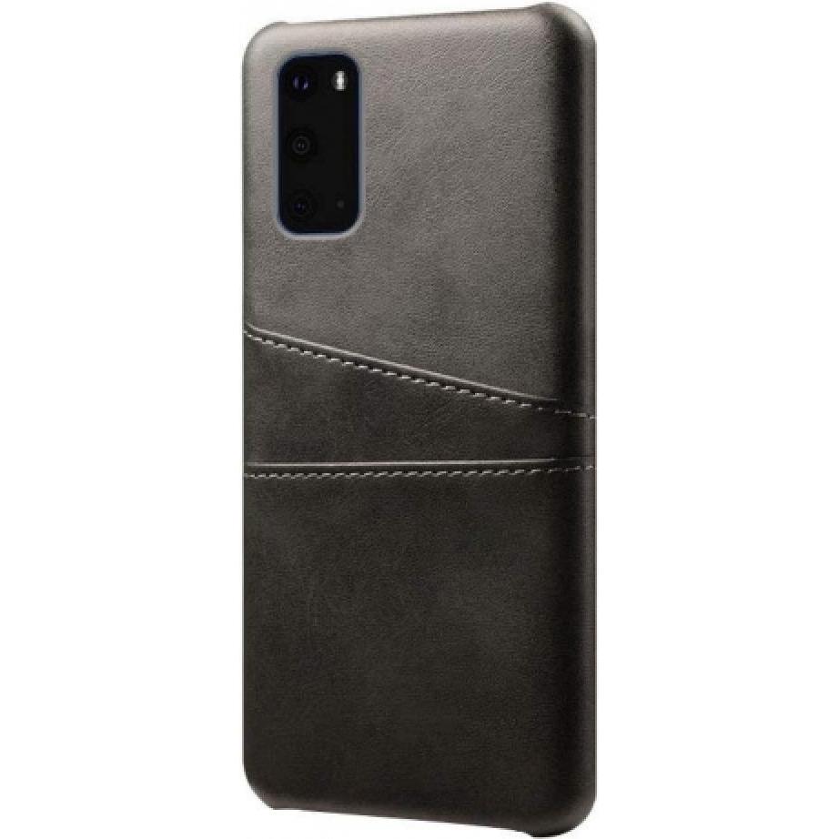 Thumbnail - Screenguard Samsung Galaxy S20+ CardCaddy Leder Backcase mit Kartenfächern (Samsung Galaxy S20+), Smartphone Hülle, Schw...